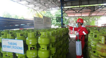 Pertamina Sterilisasi Sarfas Distribusi dan Tabung LPG