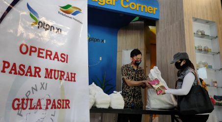 Apresiasi Insan Media, PTPN XI Gelar Pasar Murah
