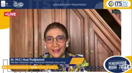 Pesan Susi Pudjiastuti buat Maba ITS: Open Your Eyes, Mind and Ears
