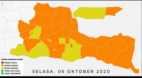 Jatim Keluar Zona Merah COVID-19, Khofifah Ajak Warga Tetap Disiplin Terapkan 3 M