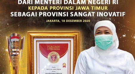 Pemprov Jatim Raih Provinsi Terinovatif Ajang Innovative Governement Award 2020