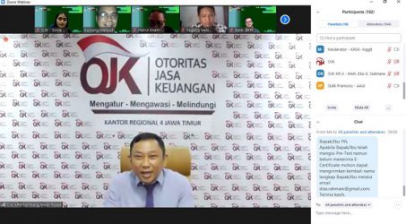 Webinar Literasi Inklusi Keuangan OJK Jatim Diikuti 1.000 Guru