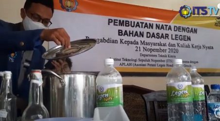 Perkenalkan Nata de Legen, Nata Berbahan Dasar Legen Karya ITS