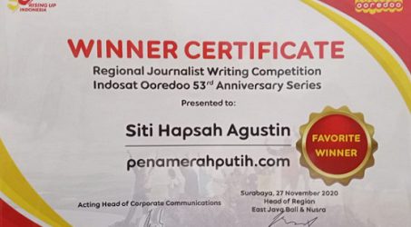 Indosat Ooredoo Anugerahi Penamerahputih.com ‘Favorite Winner’