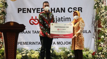 Bank Jatim Bantu Penataan Taman Benteng Pancasila Mojokerto