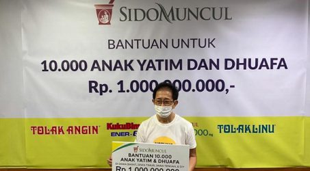 Sido Muncul Salurkan Bantuan Rp 1 Miliar untuk 10.000 Anak Yatim dan Dhuafa