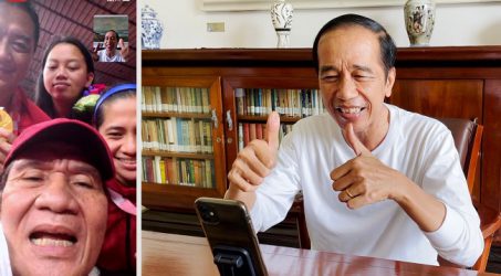 Jokowi Video Call Leani, Alim dan Hary : Setelah 41 Tahun Langsung Dua Emas