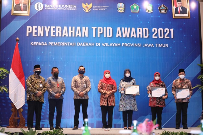 TPID Provinsi Jawa Timur nominator ‘TPID Provinsi Terbaik 2021’.