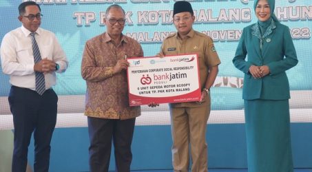 Bank Jatim Serahkan CSR 6 Unit Motor kepada Pemkot Malang