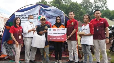 Bank Jatim Salurkan Bantuan ke Pengungsi dan Relawan Erupsi Semeru