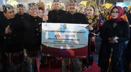Bank Jatim Peduli Bantu Pembangunan Landmark Simpang 4 Kota Pasuruan