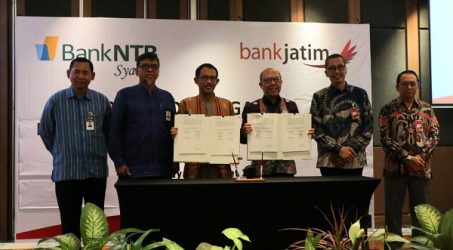 Perkuat Layanan Syariah, Bank Jatim Sinergi Bisnis dengan Bank NTB Syariah