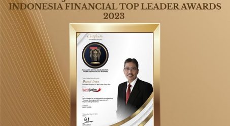 Bank Jatim Raih Penghargaan Indonesia Financial Top Leader Awards 2023