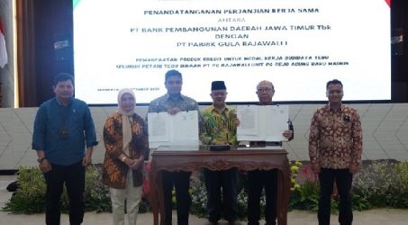 Dukung Petani Tebu Madiun, Bank Jatim Kembali Kerja Sama dengan PT PG Rajawali I   