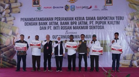 Dukung Ketahanan Pangan, Bank Jatim Kucurkan Kredit Gapoktan Tebu Tulungagung
