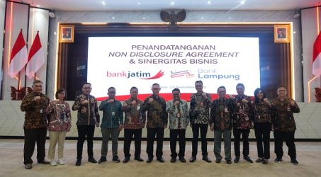 Perkuat KUB, Bank Jatim Teken NDA dan PKS Sinergitas Bisnis dengan Bank Lampung
