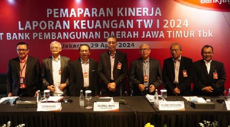 Capaian Positif Kinerja Bank Jatim di Triwulan I 2024