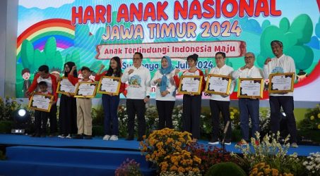 Hari Anak Nasional 2024, Bank Jatim Raih Penghargaan sebagai Dunia Usaha Peduli Anak