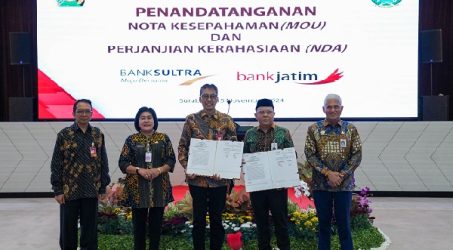 Bank Jatim dan Bank Sultra Resmi Jalin Sinergitas KUB