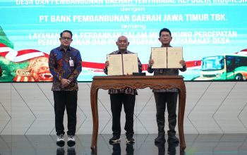 Perkuat Ekonomi Desa, Bank Jatim dan Kemendes PDT RI Tandatangani Perjanjian Kerja Sama