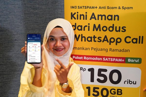 Marak Penipuan Digital, IM3 Hadirkan Fitur SATSPAM+ Perlindungan Scam di WhatsApp Call
