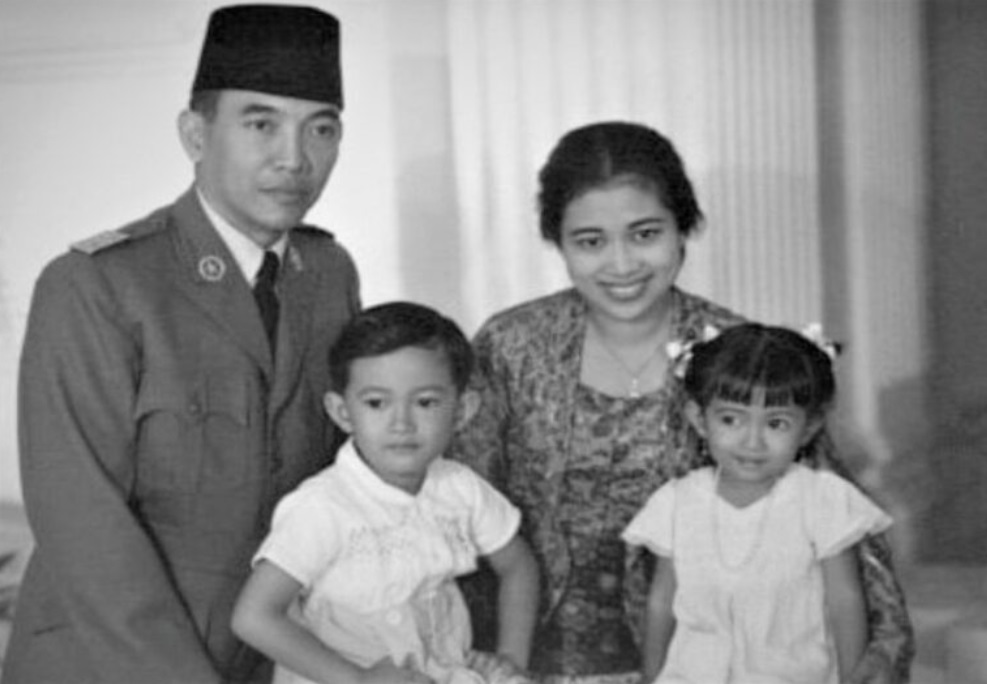 Ir. Soekarno, Guntur Soekarnoputra, Fatmawati, Megawati Soekarnoputri.